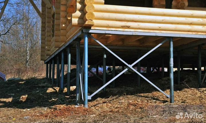 Монтаж винтовых свай под ключ