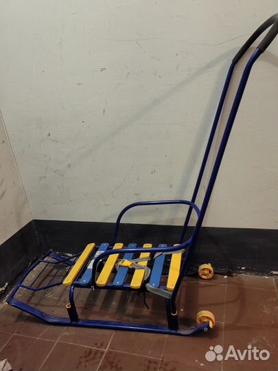 Детские санки с колесами