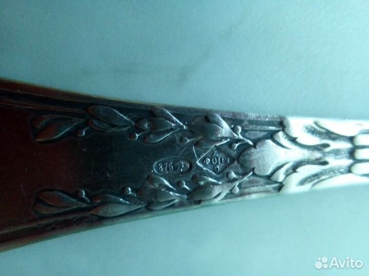 Ложки серебряные чайные, 875 пробы, ранний СССР