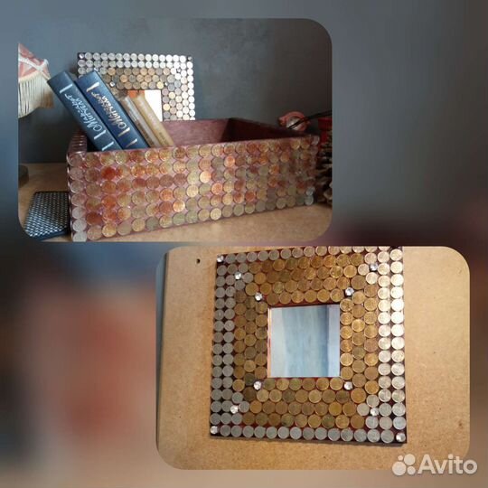 Ящик коробка органайзер для хранения, зеркало Икея