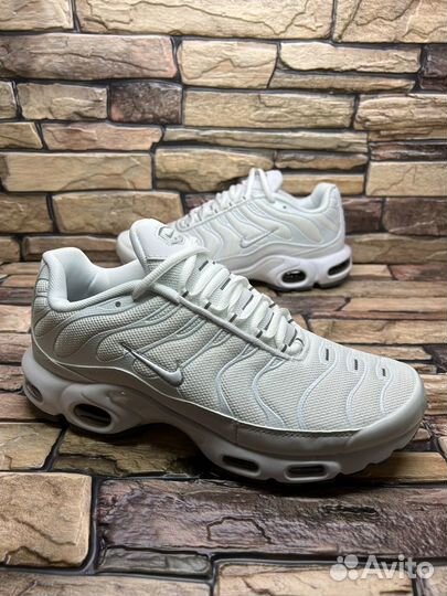 Кроссовки nike air max tn plus white рефлеткив