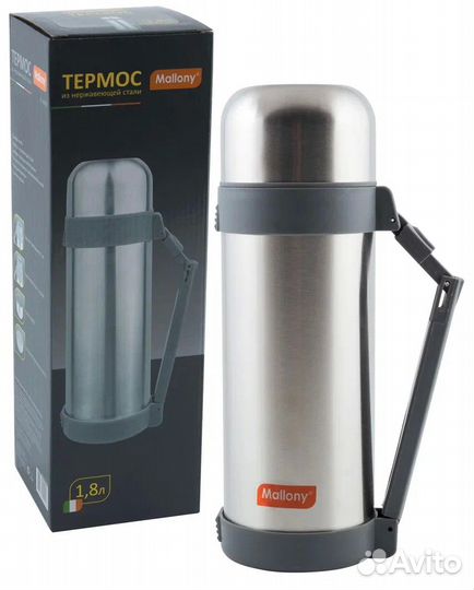 Термос Mallony SF-1800А, 1,8л, нержавеющая Сталь