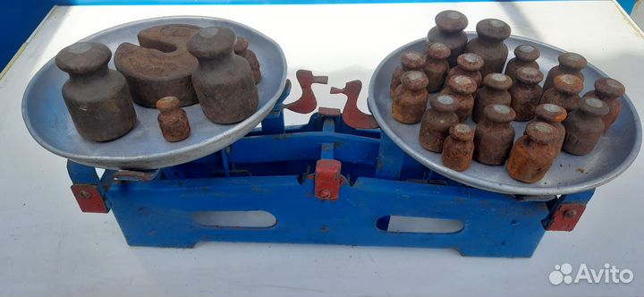 Весы рычажные уточки СССР с гирями