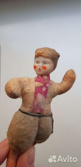 Ватная елочная игрушка СССР