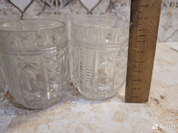 Хрустальные кружки СССР-8 штук
