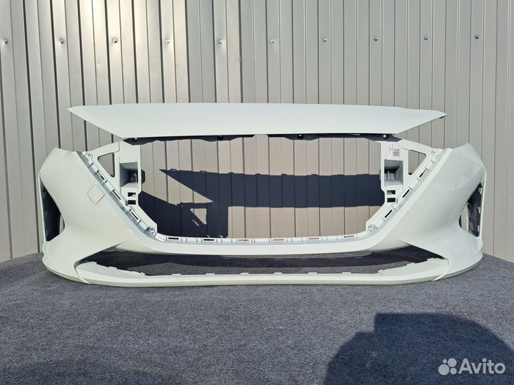 Бампер передний Hyundai Solaris 2020-2022г Белый