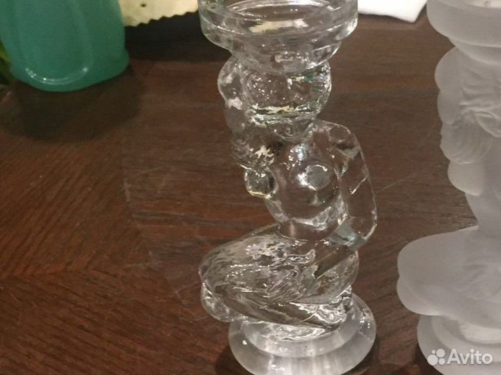 Подсвечники хрусталь и стекло