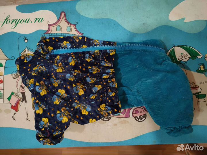 Комбинезон вельветовый для небольшой собачки