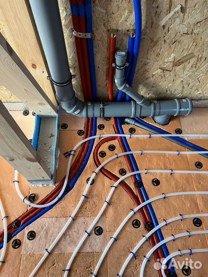 Монтаж системы отопления водоснабжения