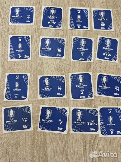 Наклейки topps euro 2024
