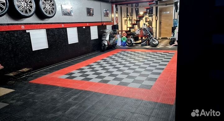 Плитка пвх для гаража