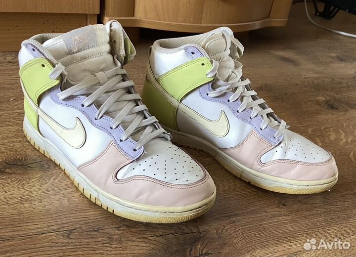 Кроссовки nike dunk high lemon twist