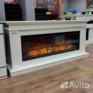 Электричеческий камин с обогревом