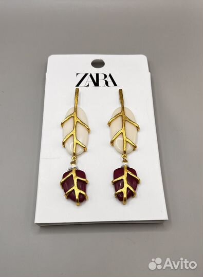Zara Серьги с большими камнями