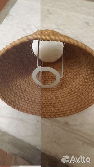 Абажур плетёный