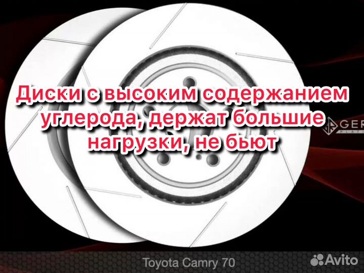 Тормозные диски toyota camry 70