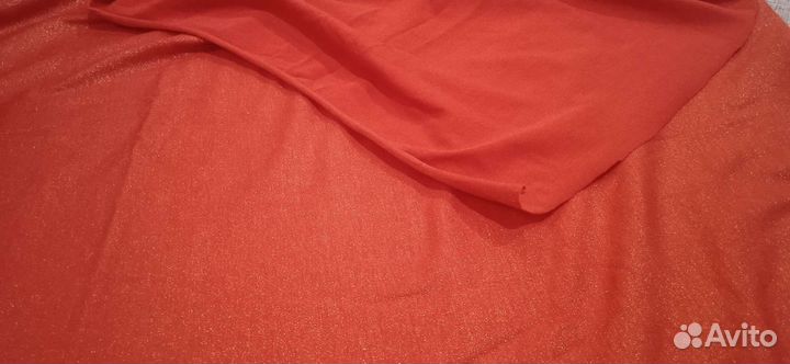 Ткань отрез трикотаж люрекс