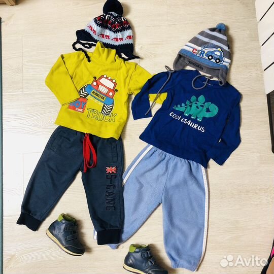 Большой пакет вещей на мальчика 86-92