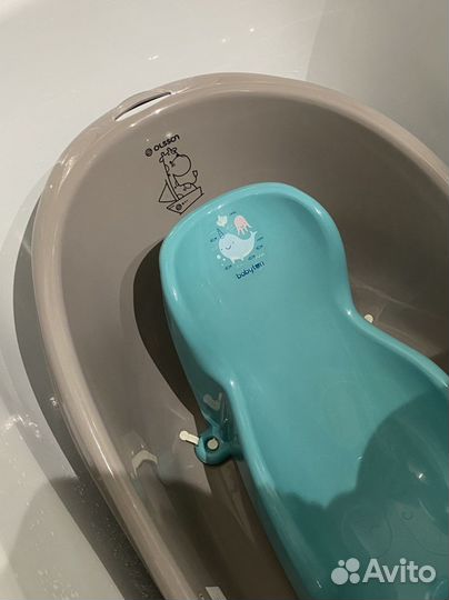 Ванночка с горкой для купания малышей