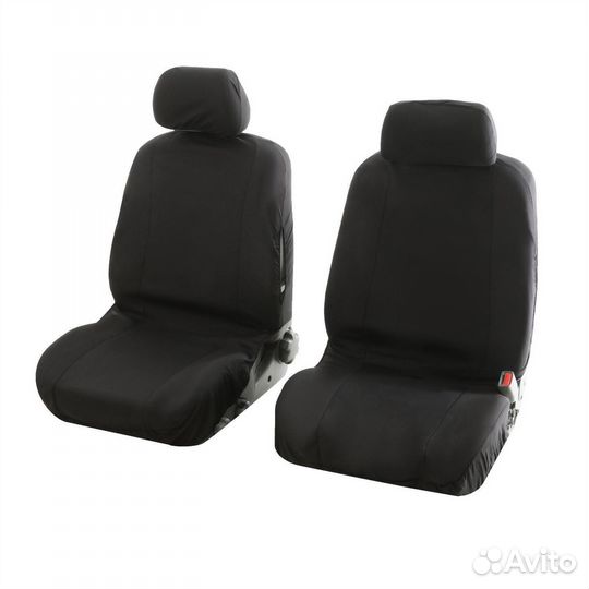 Универсальные автомобильные чехлы черные комплект