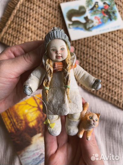 Ватная ёлочная игрушка 