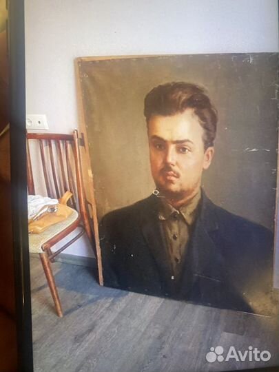 Картина маслом на холсте старинная