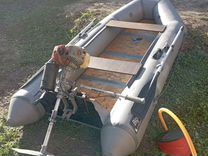 Надувная лодка пвх бу с мотором