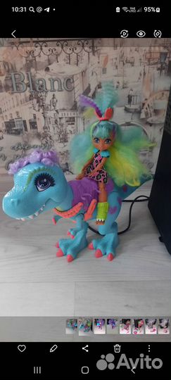 Игровой набор Mattel Cave Club Рокель и Ти-Рекс