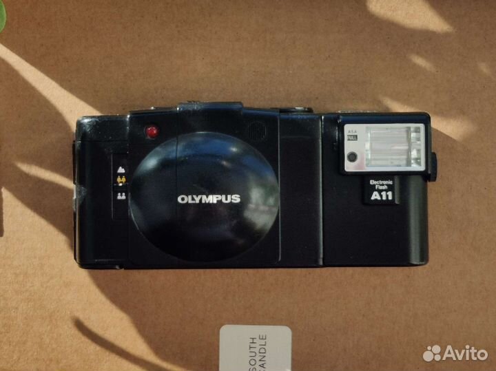 Olympus xa2 + вспышка