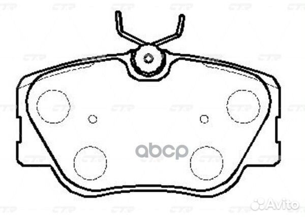 Колодки тормозные дисковые GK0028 CTR