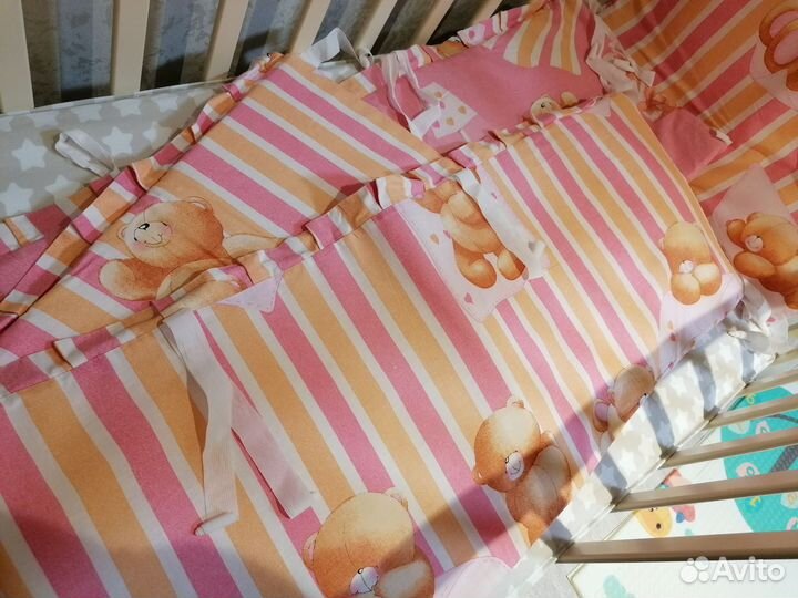 Бортики в кроватку новые