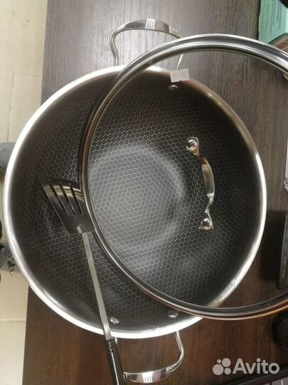 Вок сковорода из нержавеющей стали
