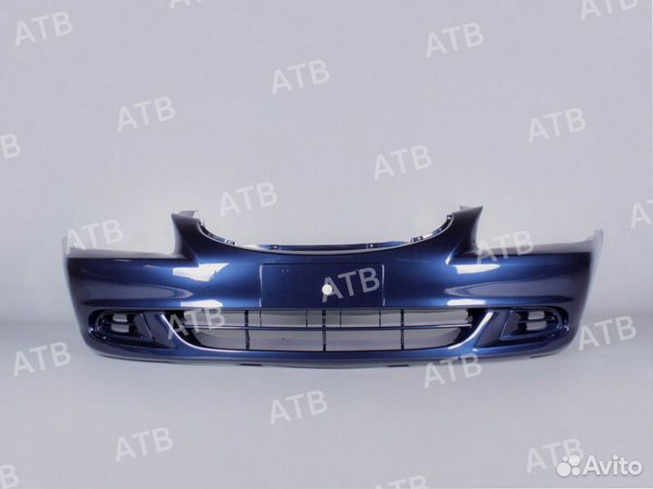 Бампер передний черно-синий Hyundai Accent 2 99-12