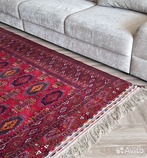 Новый туркменский шерстяной ковер