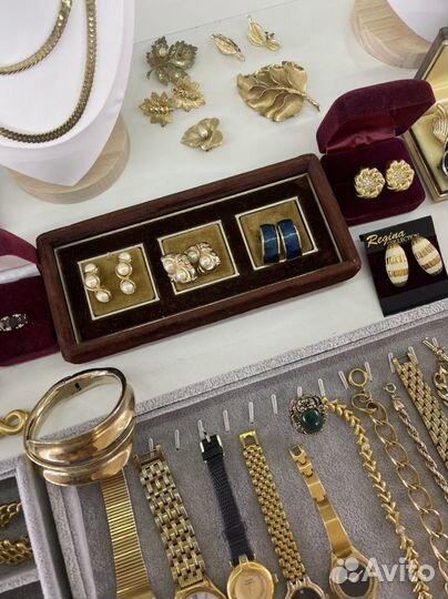 Винтажные украшения, клипсы, серьги, броши