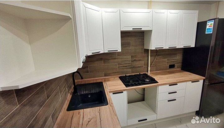 Кухонный гарнитур белый модульный новый