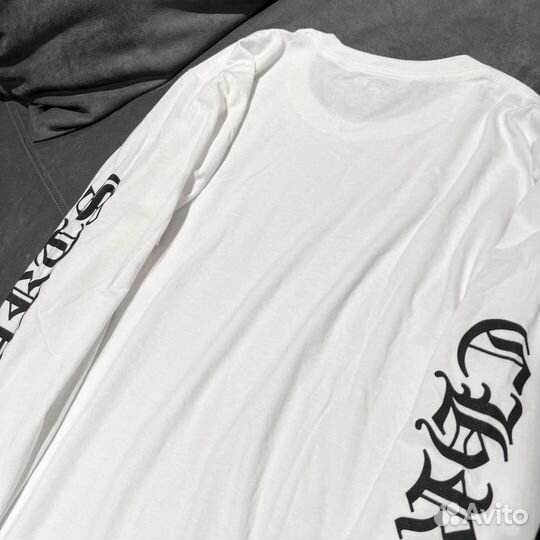 Белый лонгслив Chrome Hearts