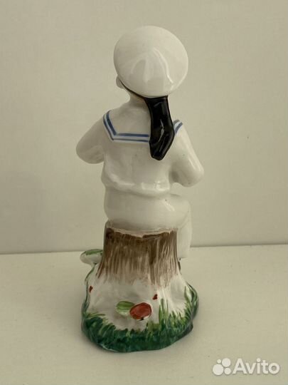 Фарфоровая статуэтка СССР антиквариат Морячек лфз