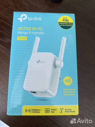 Усилитель сигнала Wi-Fi AC750 c поддержкой Mesh