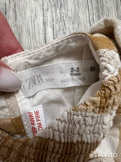 Платье для девочки zara 98