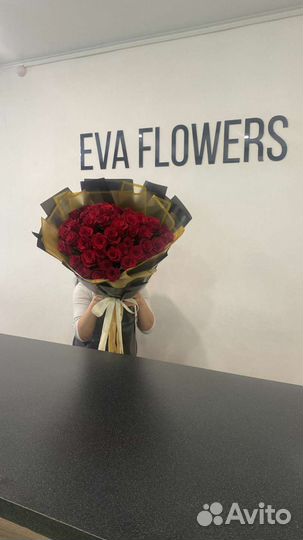 Букет из роз 51 шт. Доставка (круглосуточно)