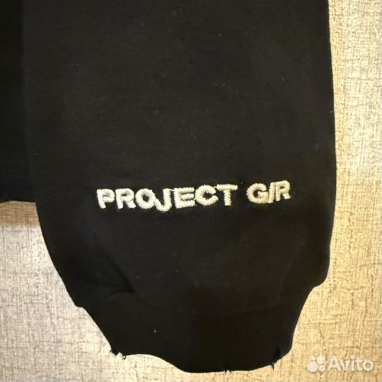 Project G/R Metallic logo лонгслив оригинал