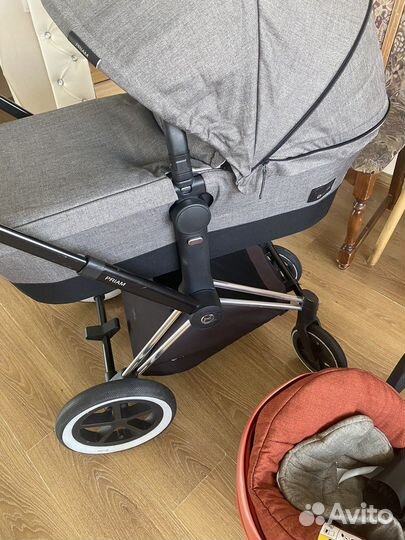 Новая 3 в 1 cybex priam плюс шасси+база isofix