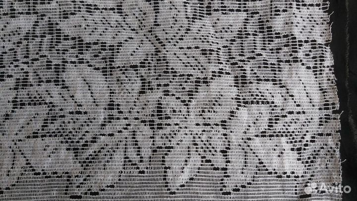 Тюль белая Х/Б (отрез,новая,СССР)