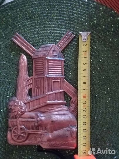 Плакетка УССР, винтаж,сувенир ложка