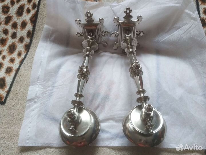 Подсвечники старинные 19век на пианино рояль