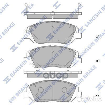 SP4102 колодки дисковые передние Hyundai Sant