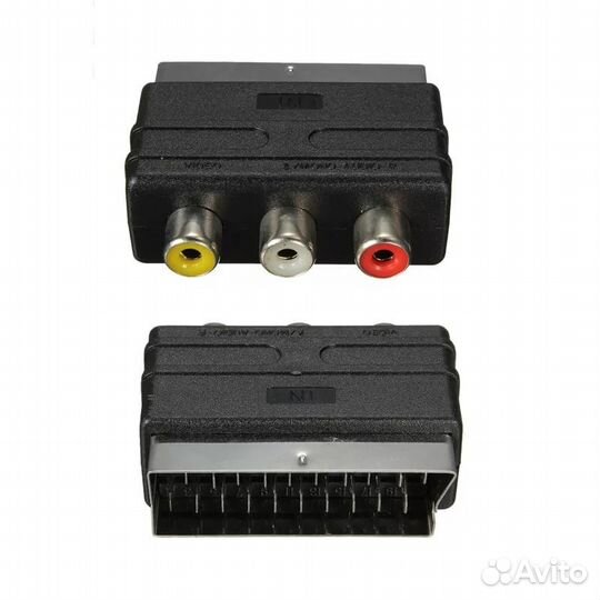 Переходники Scart (Скарт) на 3RCA (тюльпан)