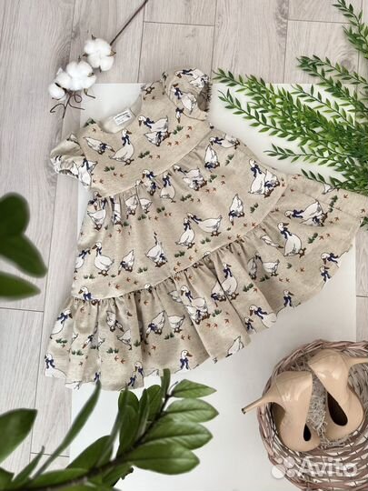 Платье льяное ручная работа