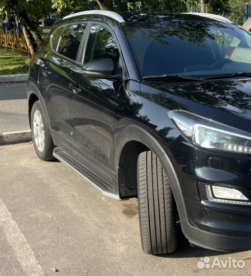 Пороги-Подножки на hyundai tucson 3 поколения